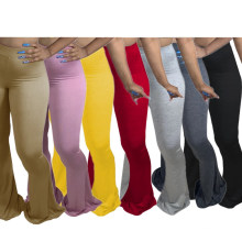 Fall 2020 new sexy casual women plus size skinny pants girls' pants flared trousers